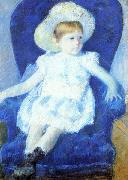 Elsie in a Blue Chair, Mary Cassatt